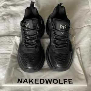 Naked Wolfe Sneakers in Fierce Black
